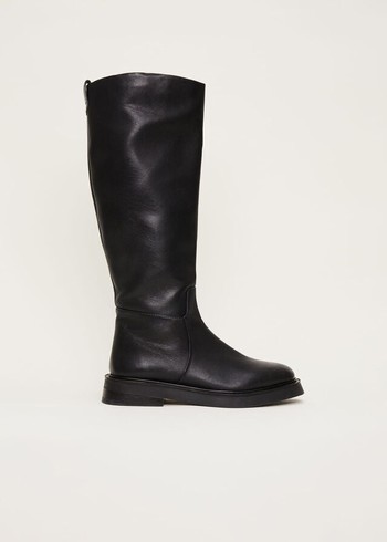 Phase Eight Flat Knee High Boots Black Canada | QDVYJR-817